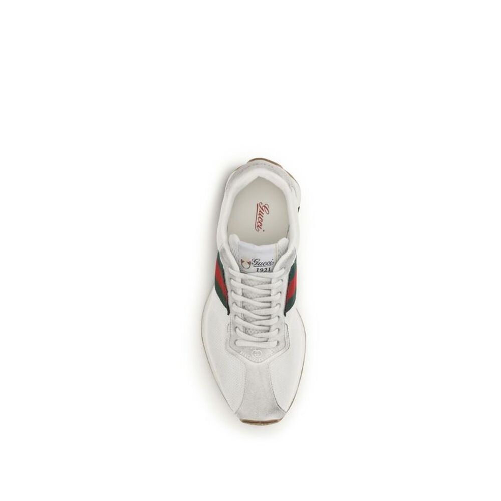 Gucci White Polyester Athletic Women's Sneakers - Picture 4 of 4